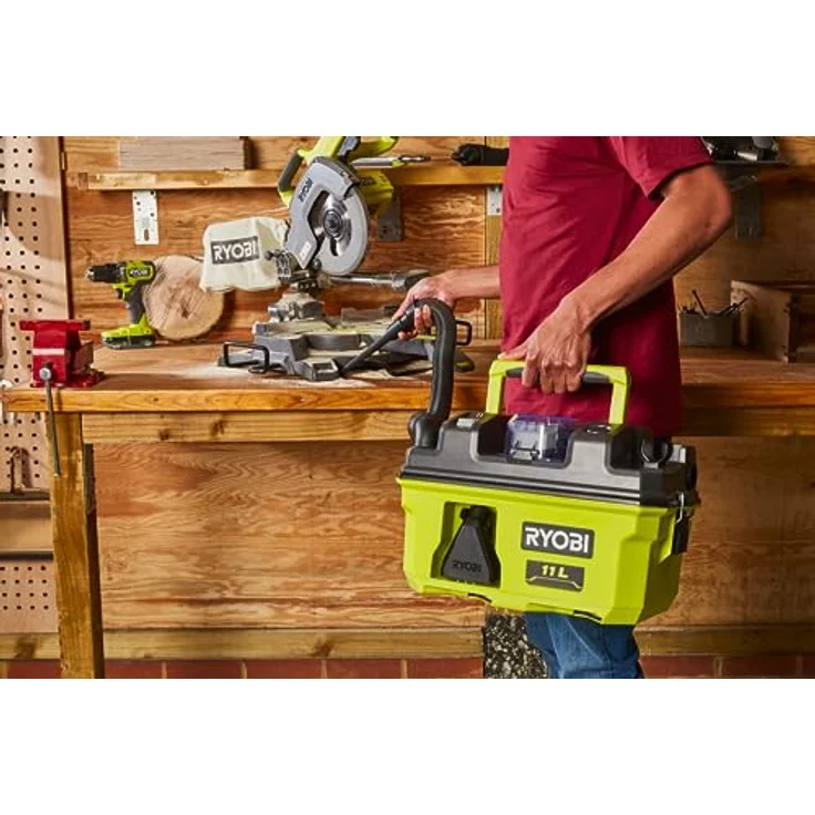 Ryobi RV1811-0 5133005995, Akku-Trockensauger, Hypergreen – Bild 4