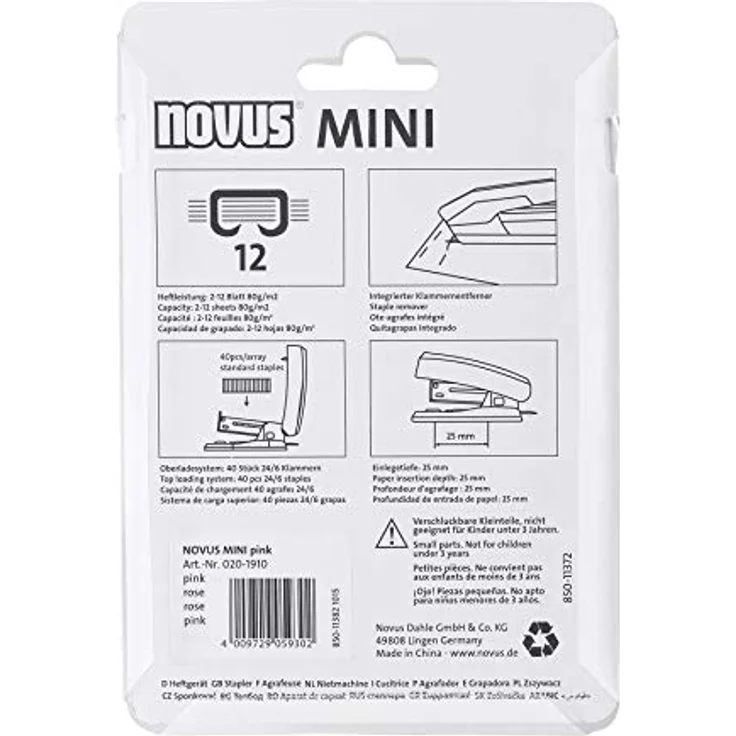 Novus Mini-Tacker, Rosa – Bild 5