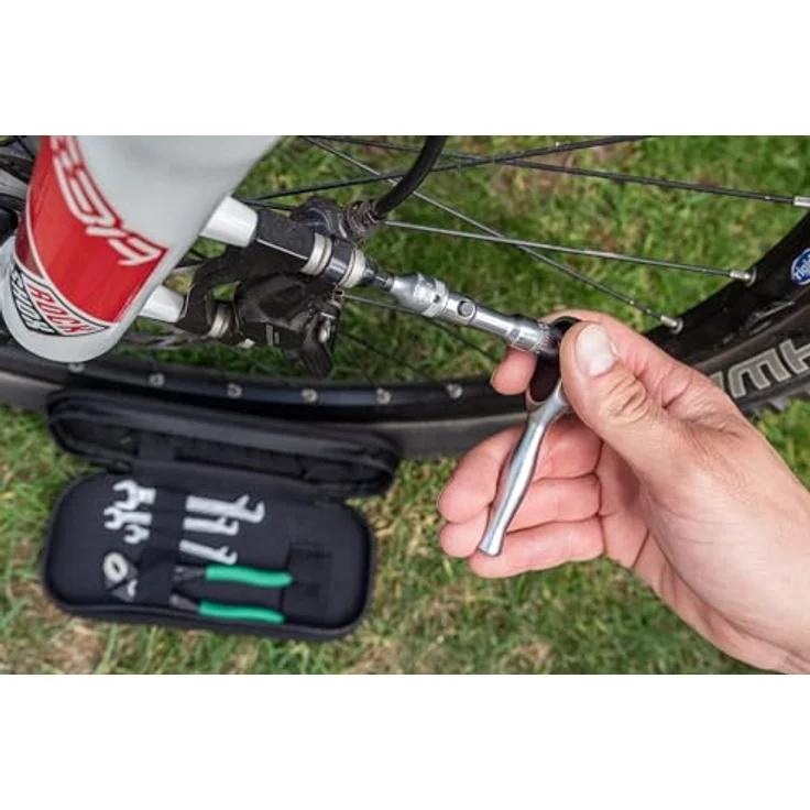 STAHLWILLE Fahrrad Werkzeug-Set 18-tlg. | Elektronischer 1/4“ Drehmomentschlüssel 1-20 Nm | TORX und Innensechskant in praktischer Rahmentasche – Bild 4