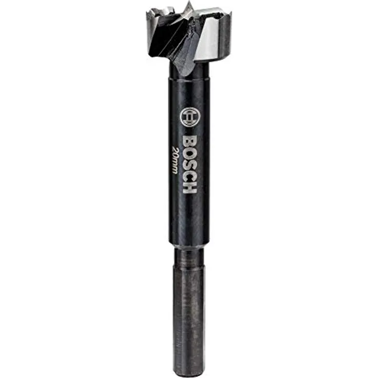 Bosch Forstnerbohrer 20 mm, Präzisionsbohrer für Hart- und Weichholz, Gesamtlänge 90 mm
