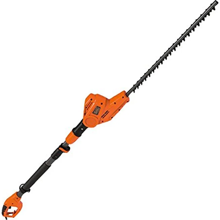 Black+Decker Elektro-Stabheckenschere (550W, Schwertlänge 51 cm, Schnittstärke 22 mm, Reichweite 4m, Hecken schneiden ohne Leiter, inkl. Messerschutzhülle + Schultertragegurt) PH5551 – Bild 2
