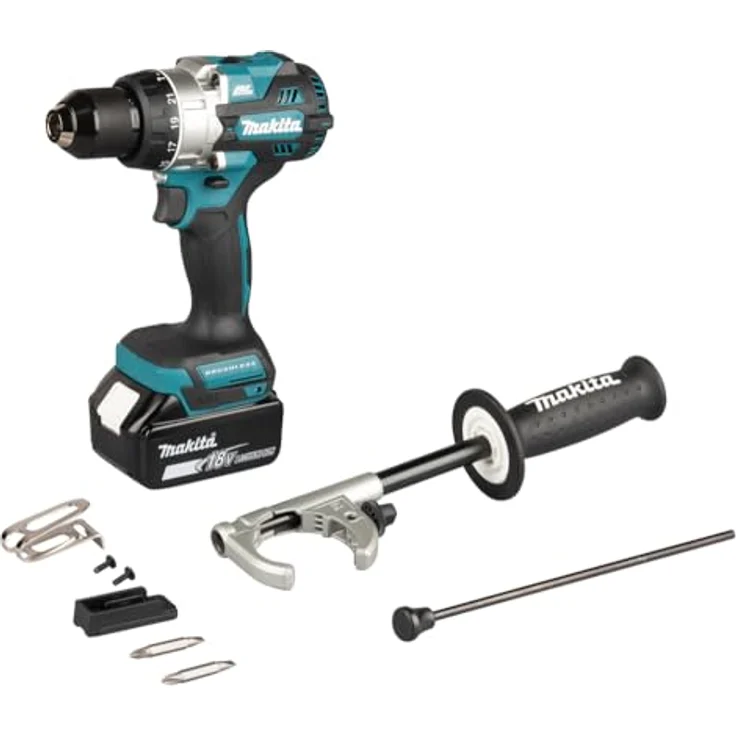 Makita DHP492Z, Akku Schlagbohrschrauber Solo 18V Li-Ion LXT, bürstenlos, max. Drehmoment 130 Nm, LED-Arbeitslicht, XPT staub- und wasserresistent – Bild 7