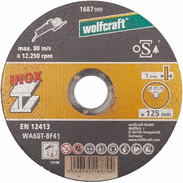 Wolfcraft 8463000 Trennscheiben Ø 125 mm (10 Stück)