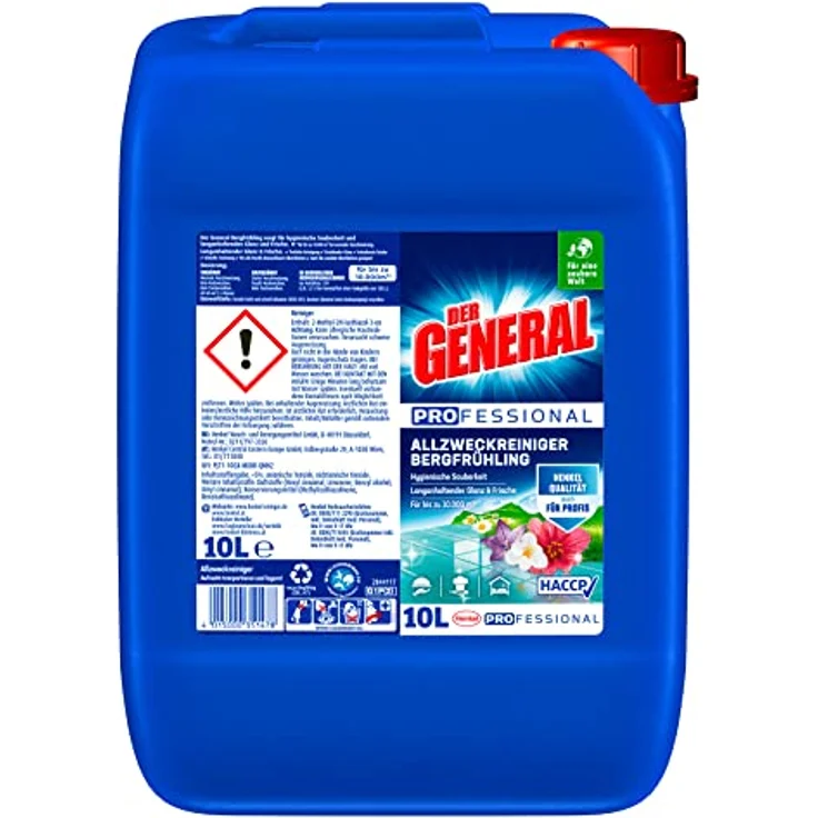 Der General Universal Bergfrühling, Allesreiniger Großpackung (10 l), Universalreiniger mit Repair Effekt – Bild 2