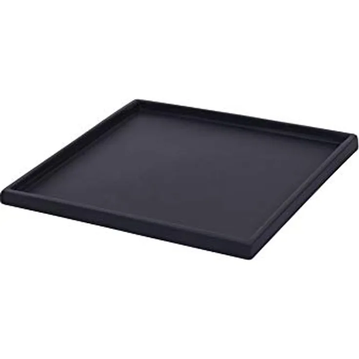 VIVANNO Untersetzer eckig für Pflanzkübel Fiberglas Undo 34 cm, Anthrazit