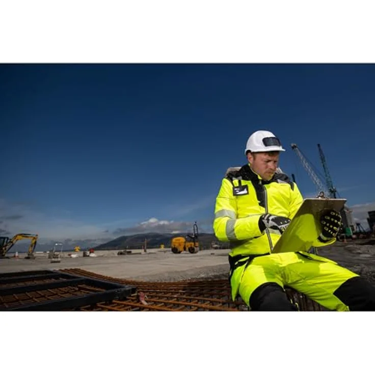Portwest PW369 Parka, Reflektierend und Wasserdicht, Maschinenwaschbar, Winter, Hochsichtbar in Gelb/Schwarz – Bild 5