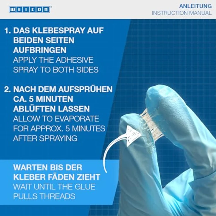 WEICON Sprühkleber, Universalkleber für leichte Materialien, Transparent, 500 ml - Preisvergleich – Bild 4