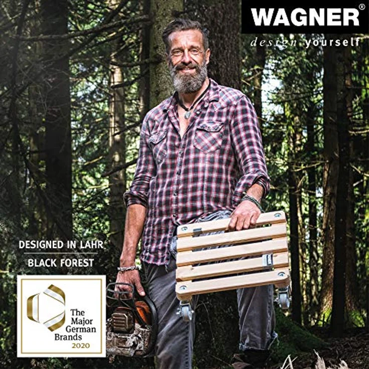 WAGNER Pflanzenroller PALETTI 25 x 25 cm I Pflanzenroller für Innenbereich, BUCHE Natur I Blumenroller aus FSC-Massivholz I Kübelroller aus Holz I Tragkraft 100 kg I Made in EU ? 20009701 – Bild 8
