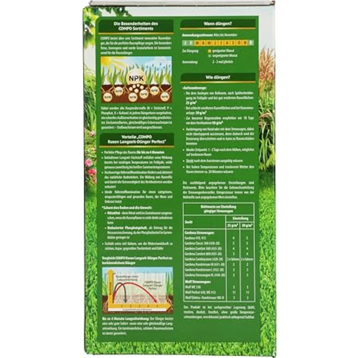 Compo GmbH Rasen Langzeit-Dünger Perfect 1,5 kg für 60 m² – Bild 10
