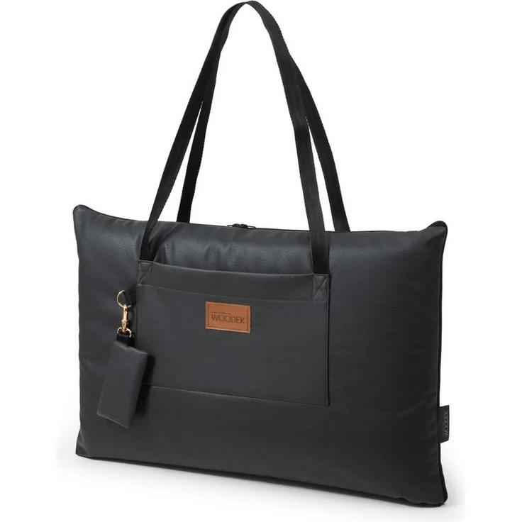 Woodek Design Tiertransporttasche in Schwarz, vielseitige Haustiermatratze, L 95 x B 75 x H 7 cm, hergestellt in der EU