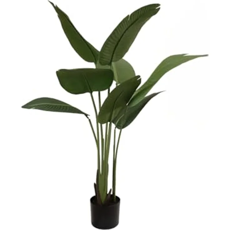 EUROPALMS Strelitzia Kunstpflanze 110cm, dekorative Kunstpflanze für Innenräume
