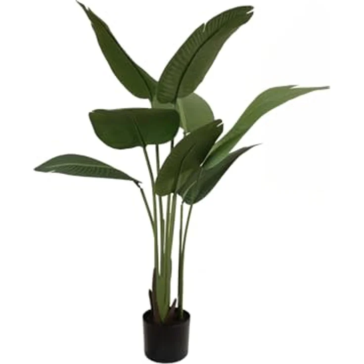 EUROPALMS Strelitzia Kunstpflanze 110cm, dekorative Kunstpflanze für Innenräume