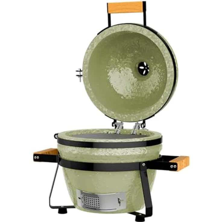 Cecotec Keramikgrill DragonFire 3200, Holzkohlegrill mit 32 cm Durchmesser, für Temperaturen bis 1000 ºC, integriertes Thermometer, hermetische Kammer, Räuchern und Backen – Bild 3