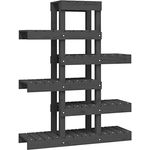 Pflanzenständer Grau 85x25x109,5 cm Massivholz Kiefer