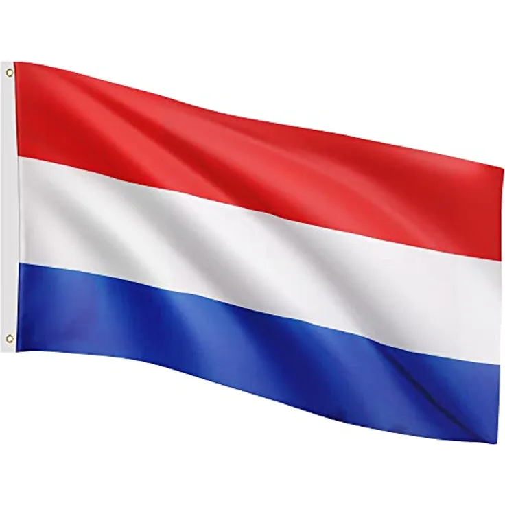 FLAGMASTER Flagge, 30 verschiedene Fahnen zur Wahl, Größe 120 cm x 80 cm, Niederlande, 75D Polyester