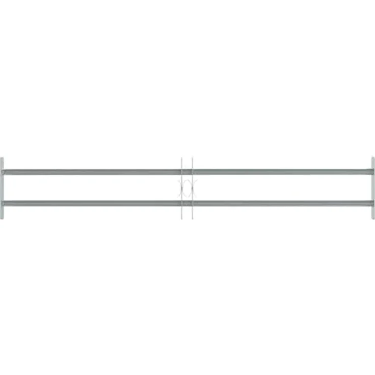 vidaXL Fenstergitter Verstellbar mit 2 Querstäben 1000-1500 mm – Bild 6