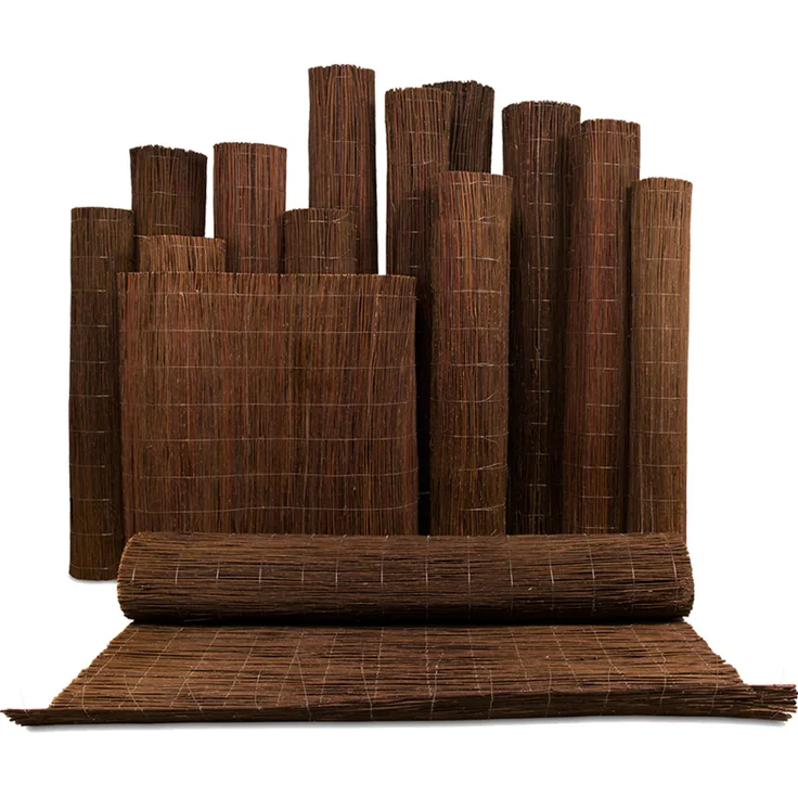 Roysson Weidenmatte Balkon Sichtschutz Weidenzaun, Höhe 180 cm, Länge 3 m, Weidengeflecht, wetterbeständig