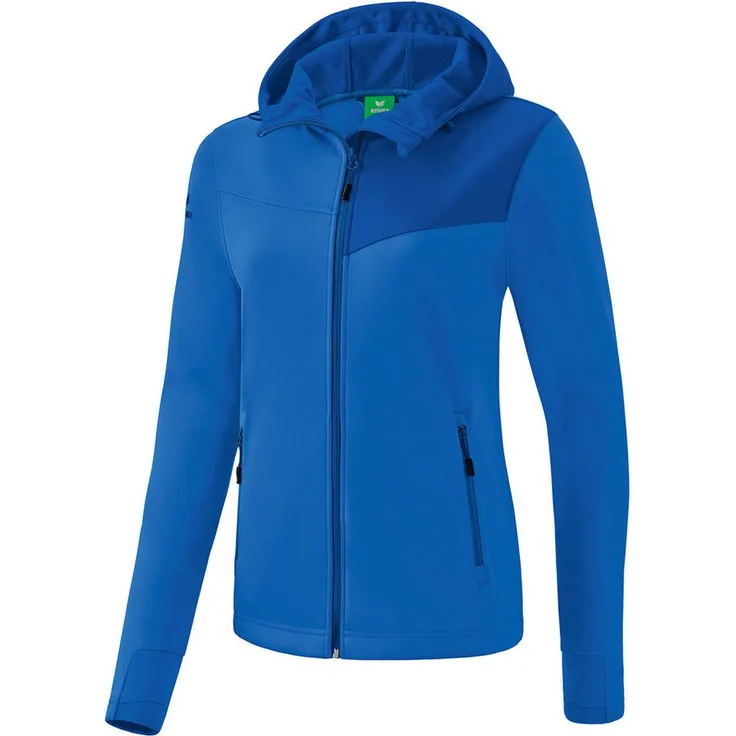 Erima Softshelljacke Damen Softshelljacke Performance, wind- und regenabweisend, taillierter Schnitt, schwarz