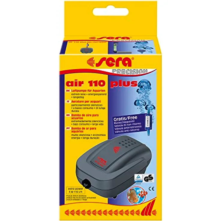 sera 8812 air 110 Plus - Luftpumpe für kleine Aquarien