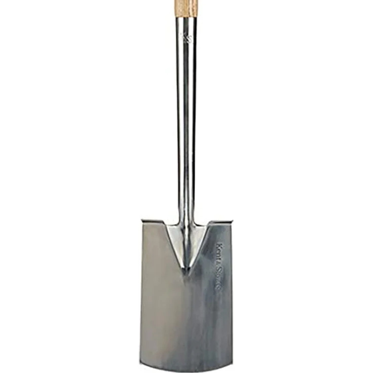 Kent & Stowe Beetspaten – Profi-Spaten aus Edelstahl, für die Verwendung im Beet, Gartenspaten mit Stiel aus Eschenholz, Länge: 104 cm – Bild 3