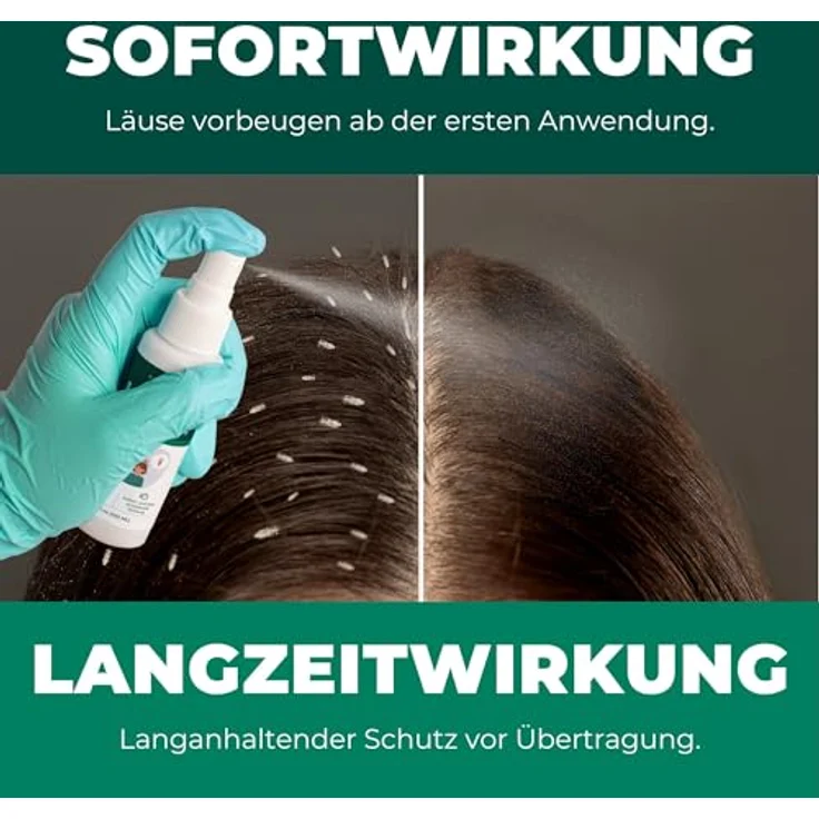 Silberkraft Kopfläusespray, Effektiver Läuseschutz für Kinder, 100 ml, mit Geraniol, dermatologisch getestet – Bild 5