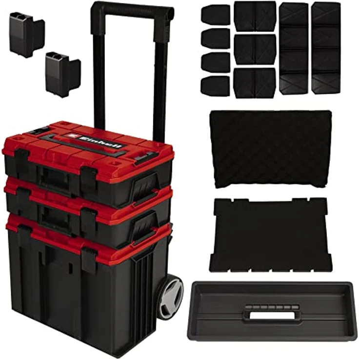 Einhell Systemkoffer, Schwarz, E-Case Tower – Bild 1