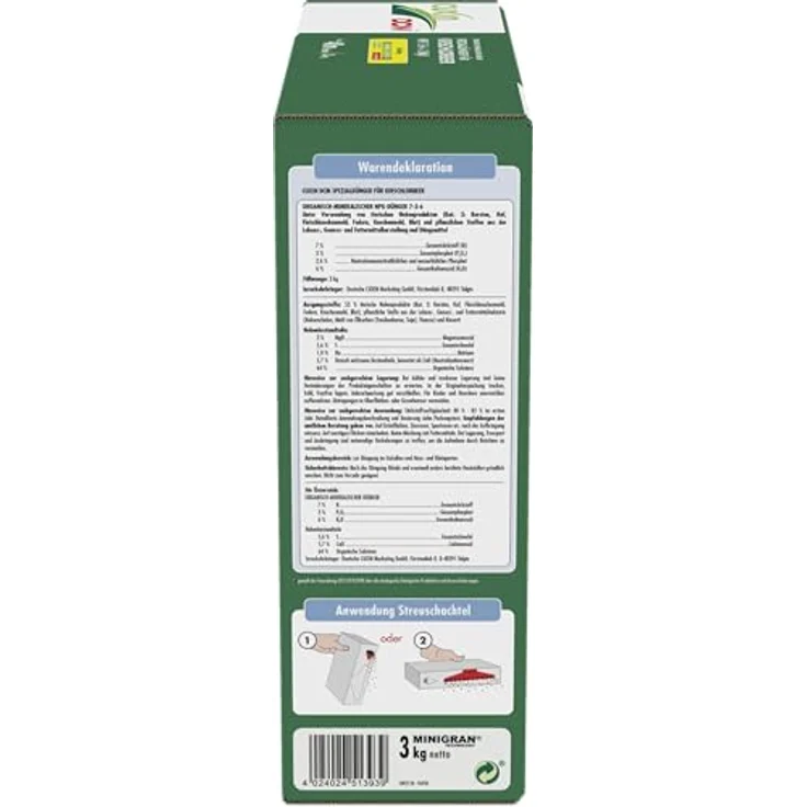 Cuxin DCM Spezialdünger Kirschlorbeer Dünger Heckenkirsche 3,0 kg – Bild 4