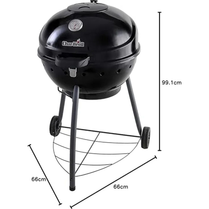 Char-Broil Kettleman Holzkohlegrill, Schwarz – Bild 11