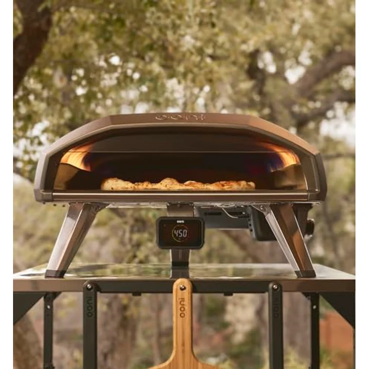 Ooni Koda 2 Pro, Gas Pizzaofen mit Bluetooth-fähigem Ooni Connect™ Digital Temperature-Hub, 500 °C Hitze, Glasvisier, großzügige Kochfläche – Bild 6