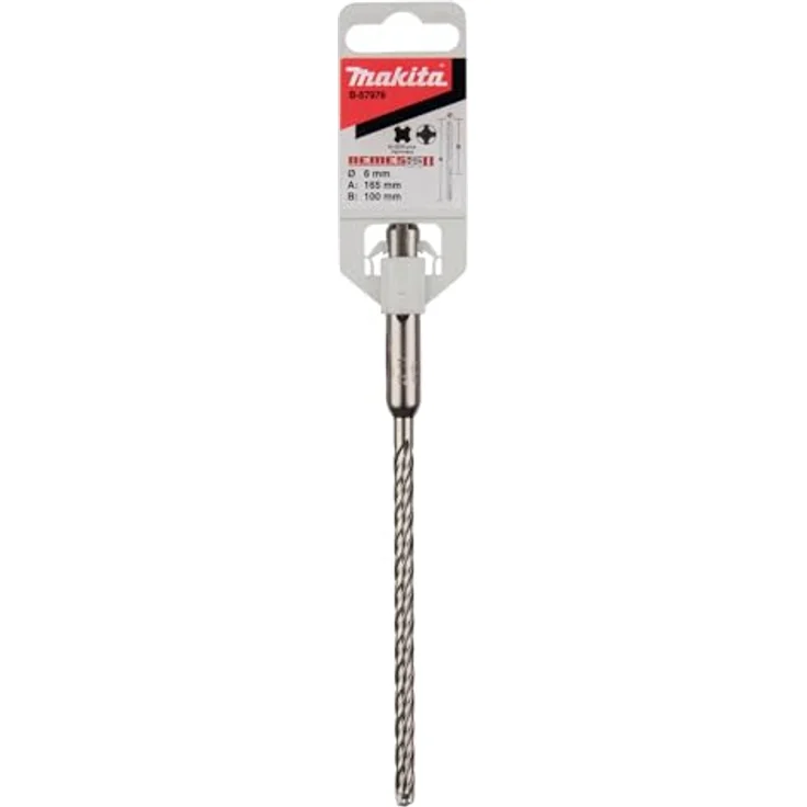 Makita Nemesis 2 B-57978 Hammerbohrer, 6 mm Durchmesser, 165 mm Gesamtlänge, SDS-Plus, 1 Stück – Bild 2