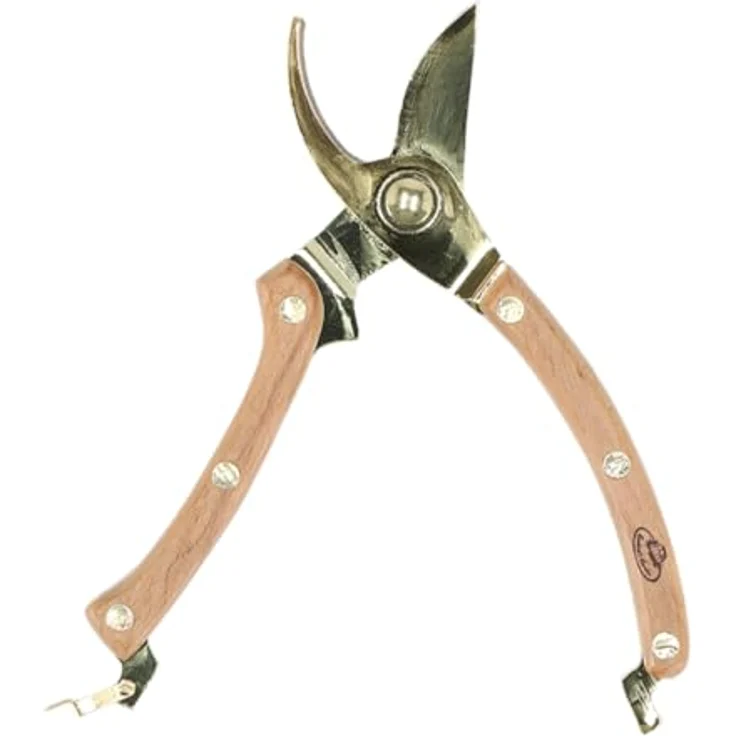 Esschert Design Gartenschere mit vergoldeten Klingen, 100 % FSC Buchenholz & Edelstahl, 0,201 kg, 1 Gartenschere - Preisvergleich – Bild 3