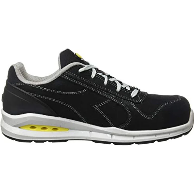 Diadora Run Net Air Box, S3 Sicherheitshalbschuhe aus Kalbswildleder, atmungsaktiv, schwarz, Gr. 46 – Bild 6