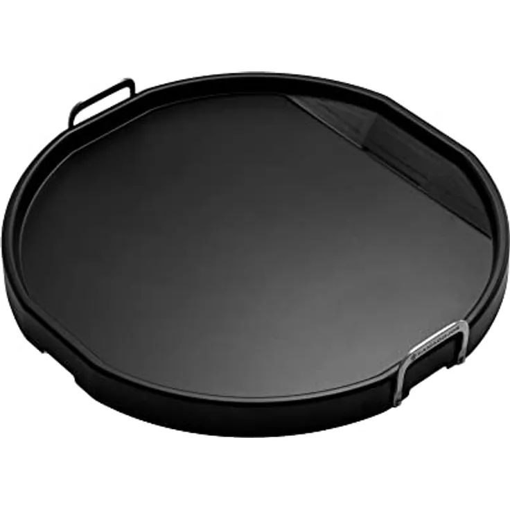 Kamado Joe Karbonstahl-Grillplatte für Big Joe Grills, Antihaftbeschichtet mit Edelstahlgriffen und Fettablauf
