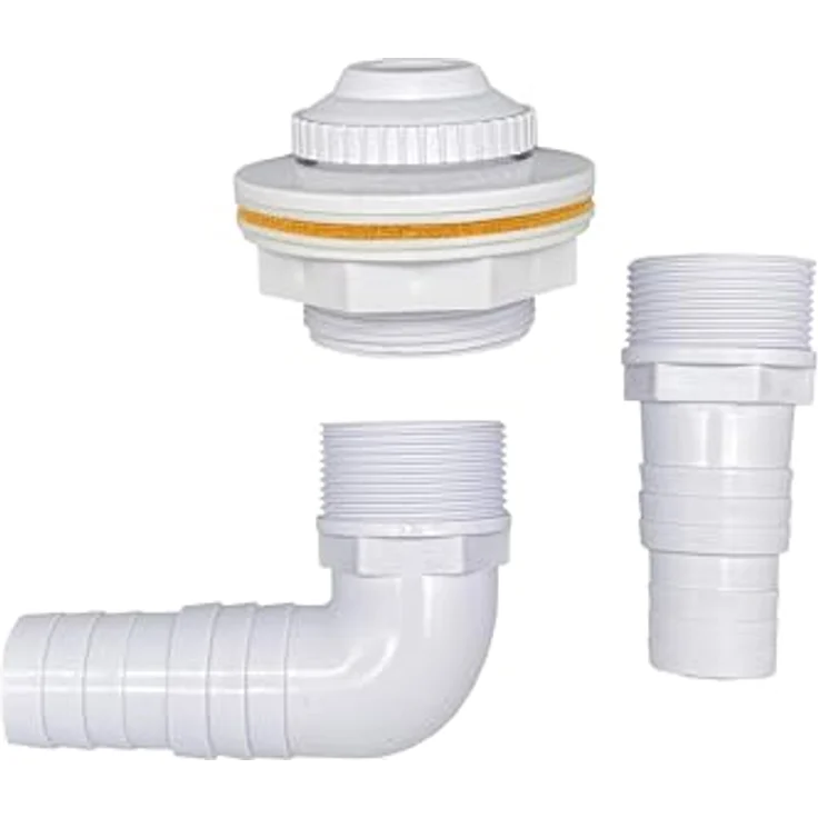 HAF Einbauskimmer Komplett Set Weiß, für Stahlwandbecken, inkl. Einlaufdüse und Schlauchanschluss 32mm & 38mm, aus langlebigem ABS-Kunststoff – Bild 7