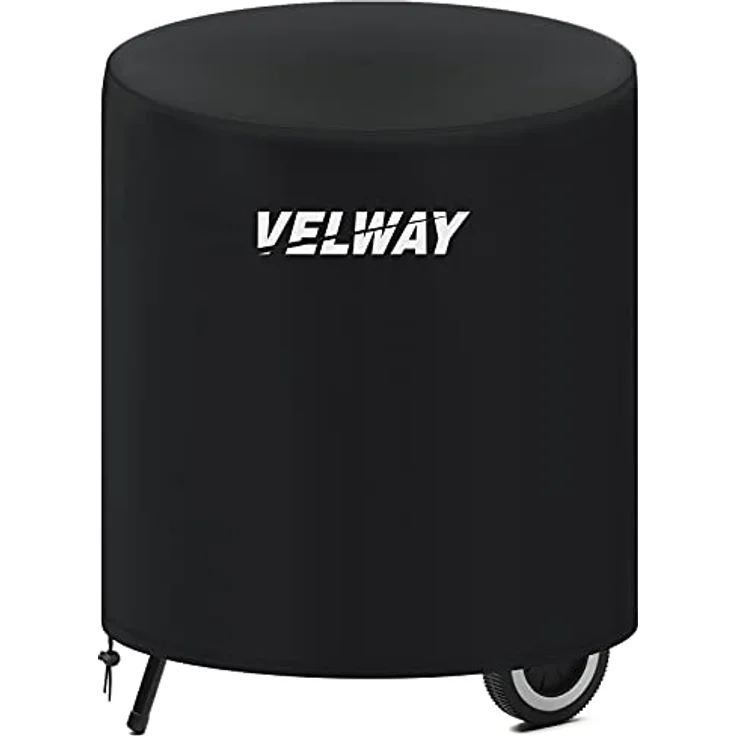 Velway Grill Abdeckhaube Holzkohlegrill Kugelgrill Grillabdeckung Regendicht BBQ Abdeckung Cover Schutzhülle Haube Staubdicht Rund Abdeckplane Grillschutz (71x68cm) – Bild 1