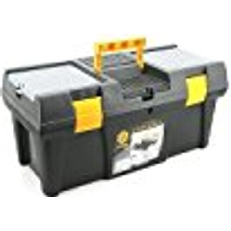 TRIZERATOP 20“ Werkzeugkoffer Kunststoff 525x256x246 mm mit ausziehbarer Schale und Bithalter, stabiler Verschluss, seitliche Griffe – Bild 2