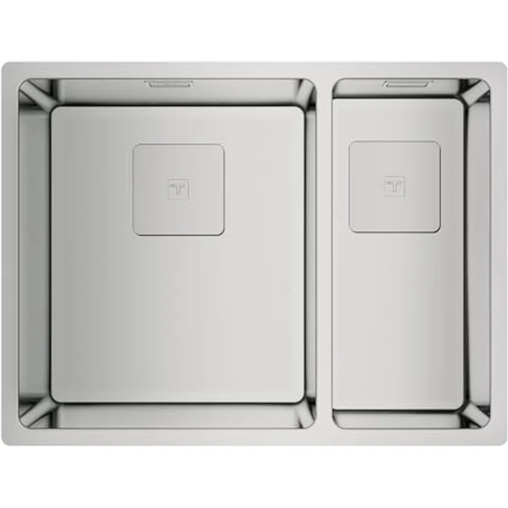 TEKA FlexLinea RS15 2C 580, Rechteckiges Edelstahl-Waschbecken mit 2 Spülbecken und 3in1 Flexinstallation – Bild 1