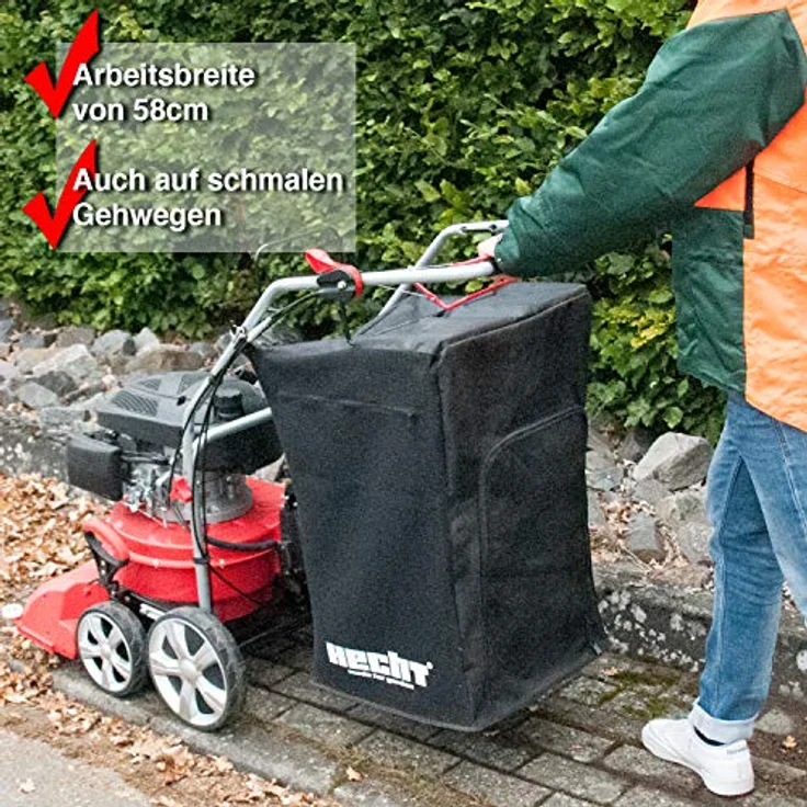 HECHT 8514 Benzin-Laubsauger, 58 cm Arbeitsbreite, 4 kW Leistung, 155 l Fangsack, mit Teleskop-Handdüse und Antrieb – Bild 5