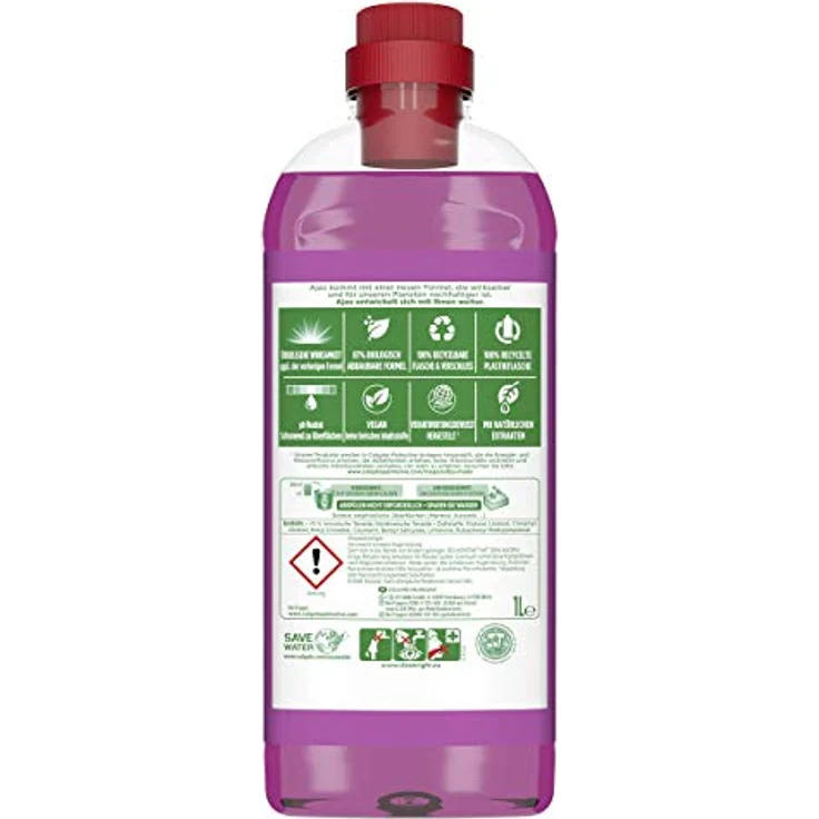 AJAX Allzweckreiniger Lavendel & Magnolie, 1000 ml - Haushaltsreiniger für müheloses Putzen, hilft bei der Reinigung von Keimen, 24h natürliche Frische – Bild 2