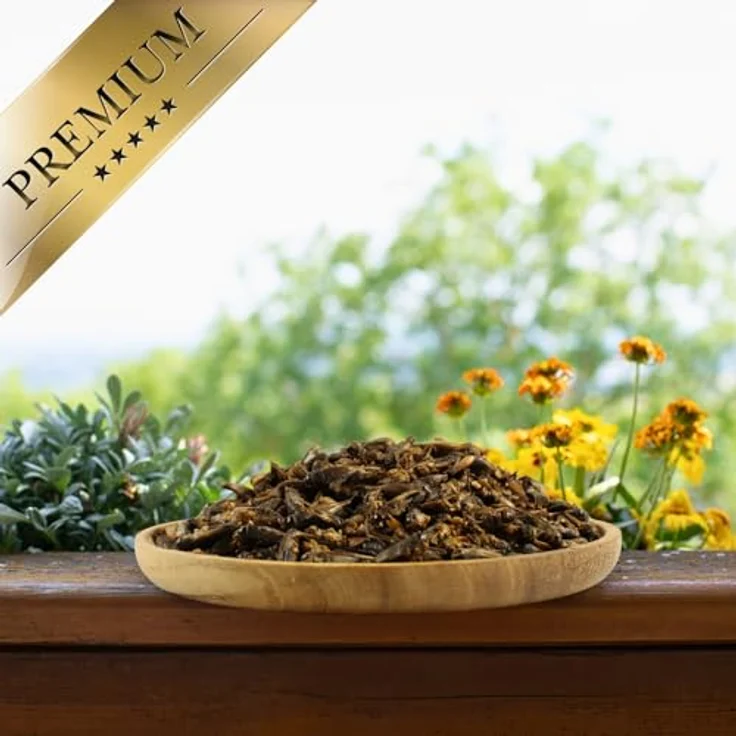 Lyra Pet® Heimchen getrocknet 1 kg | Reich an Proteinen (63% Rohprotein) & Mineralien | Nährstoffreiche Ergänzung für Vögel, Nager, Fische & Reptilien – Bild 3