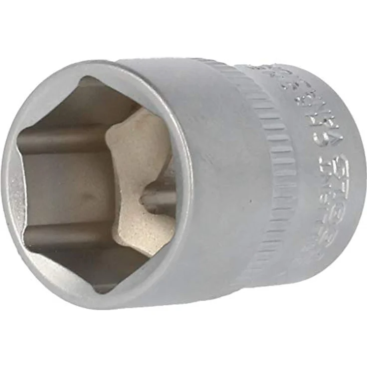 Brilliant Tools Sechskant-Stecknuss BT021812, 3/8" Innenvierkant-Antrieb, 18 mm, Chrom-Vanadium-Stahl, matt verchromt – Bild 1