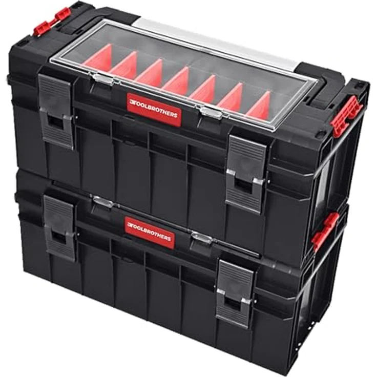 Toolbrothers RHINO Slim Werkzeugkoffer Handling+ Long Edition, 22 l, IP54, wasser- und staubdicht, inkl. Werkzeugschale – Bild 5