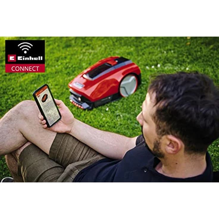 Einhell Mähroboter FREELEXO SMART 750, automatische Mähzeiten nach Rasengröße und Wetterlage, Power X-Change-Familie, blau – Bild 6