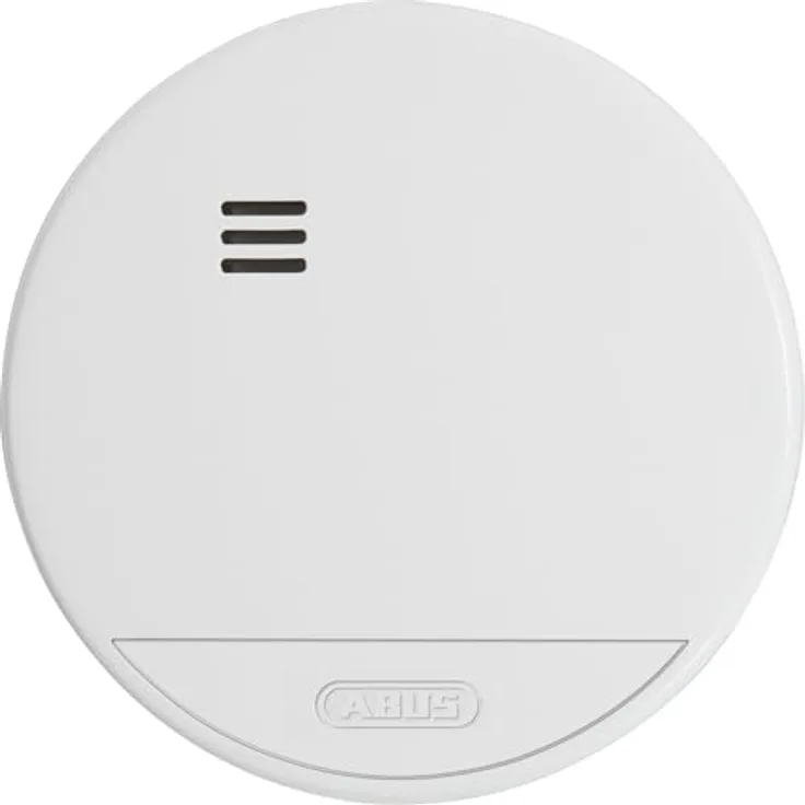 ABUS RWM165 Funk-Rauchwarnmelder, mit 10-Jahres-Batterie und vernetzbar, 85 dB Warnsignal