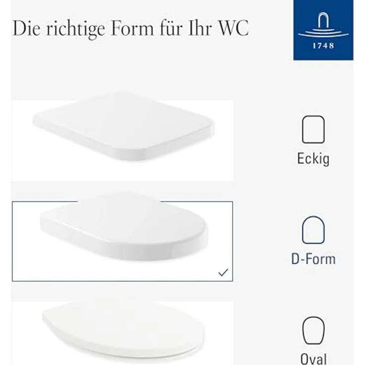 Villeroy & Boch Architectura WC-Sitz 445 x 374 x 59 mm, Duroplast mit SoftClosing und QuickRelease, Weiß Alpin – Bild 7