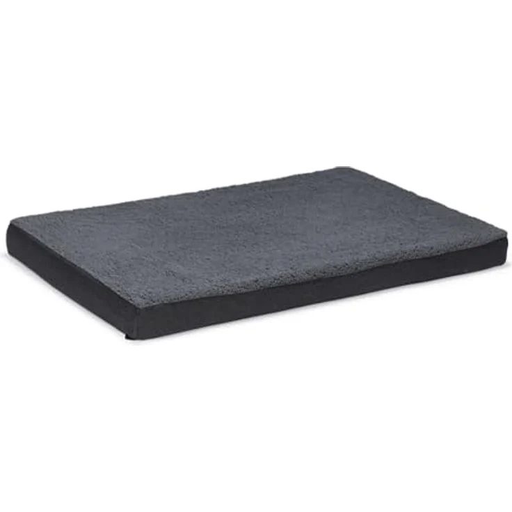 Beeztees Zira Orthopädisches Hundebett, Dunkelgrau, 120x80x10 cm mit Memory-Schaum Polsterung – Bild 1