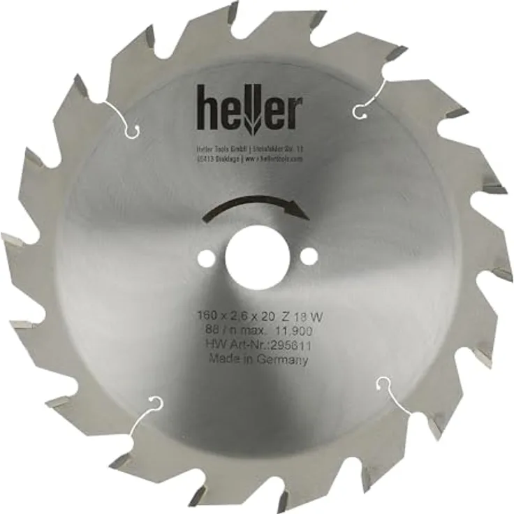 Heller Akku-Handkreissäge 165 x 1,8 x 20 x 18 x W