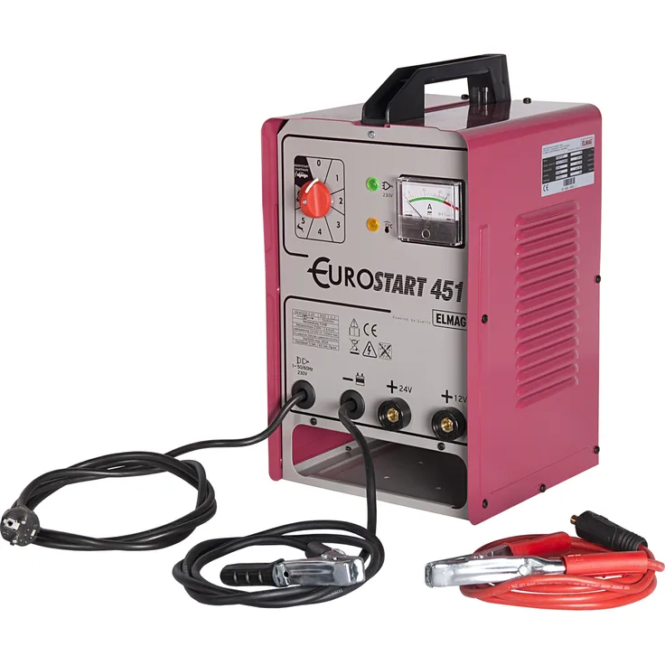 Elmag Lade-Startgerät Eurostart 451, tragbar, 12 + 24 Volt, C.P.S Control, extrem leicht