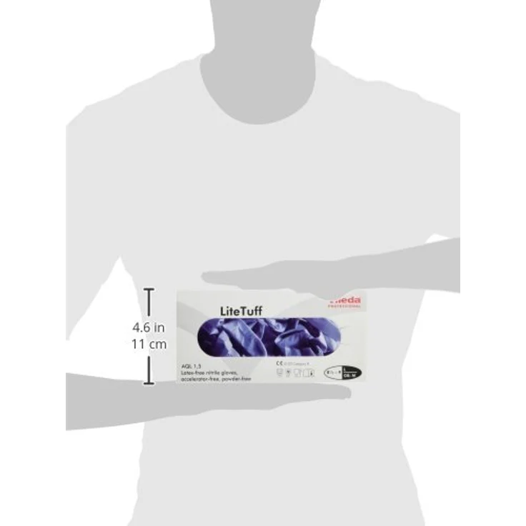 Vileda Handschuhe LiteTuff Nitril Größe L VE=100 Stück – Bild 2