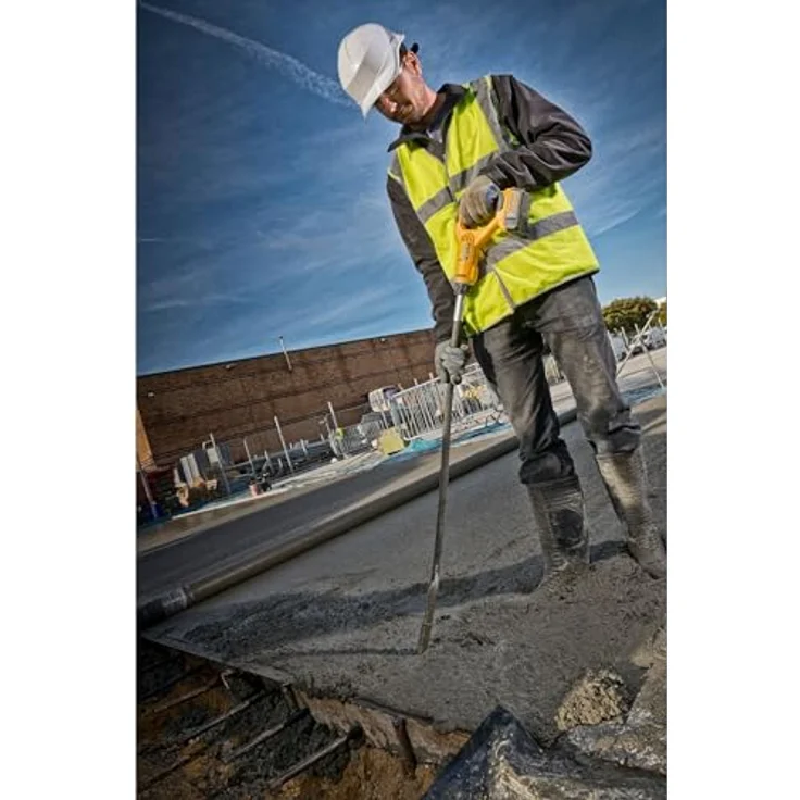 Dewalt 18 Volt Akku-Betonverdichter (0 - 15.000 min-1 Schwingungen, 28,6 mm Vibrationsdurchmesser, 1,2 m flexibler Gummischaft, ohne Akku und Ladegerät) D531N – Bild 5
